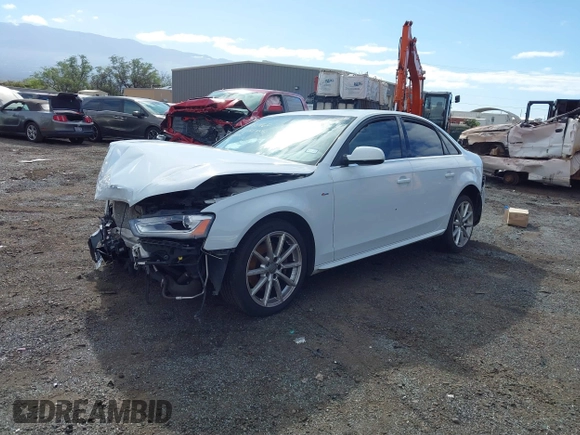 2014 Audi A4 Premium Plus with VIN WAUFFAFL5EN003791, listed as a IAAI auction lot 41481960 with 95,208 mi miles. Bid and sale history available at carsss.com. Image 2.