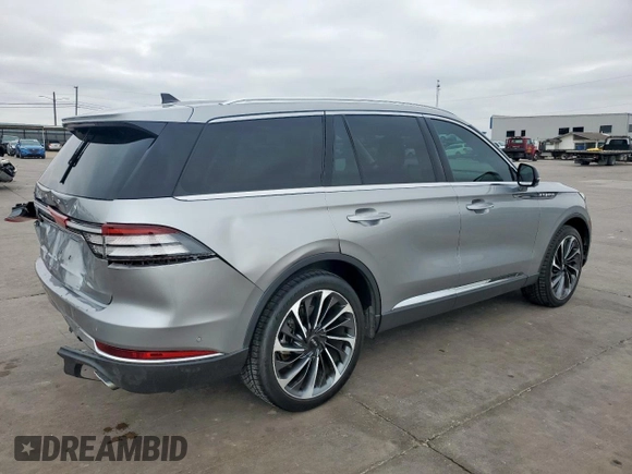 2021 Lincoln Aviator Reserve with VIN 5LM5J7XC8MGL05957, listed as a Copart auction lot 59731835 with 52,788 mi miles and Salvage title. Bid and sale history available at DreamBid. Image 3.