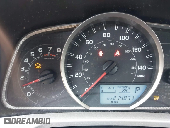 2014 Toyota RAV4 LE with VIN JTMZFREVXED034316, listed as a IAAI auction lot 42610135 with 214,871 mi miles and . Bid and sale history available at DreamBid. Image 7.