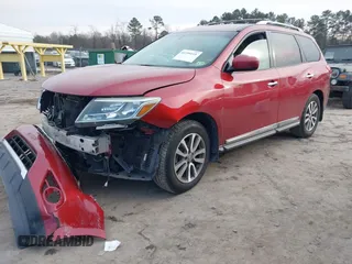 2013 Nissan Pathfinder SV with VIN 5N1AR2MMXDC611804, listed as a IAAI auction lot 41399219 with 185,384 mi miles. Bid and sale history available at carsss.com. Image 17.