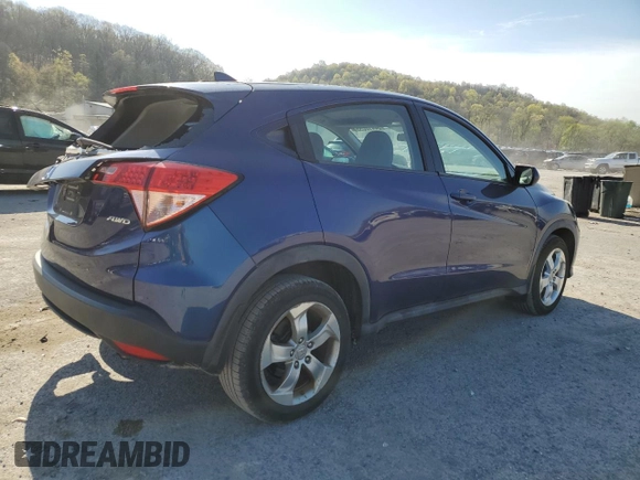 2016 Honda HR-V LX with VIN 3CZRU6H34GM722537, listed as a Copart auction lot 54410055 with 60,743 mi miles and Salvage Title. Bid and sale history available at carsss.com. Image 3.