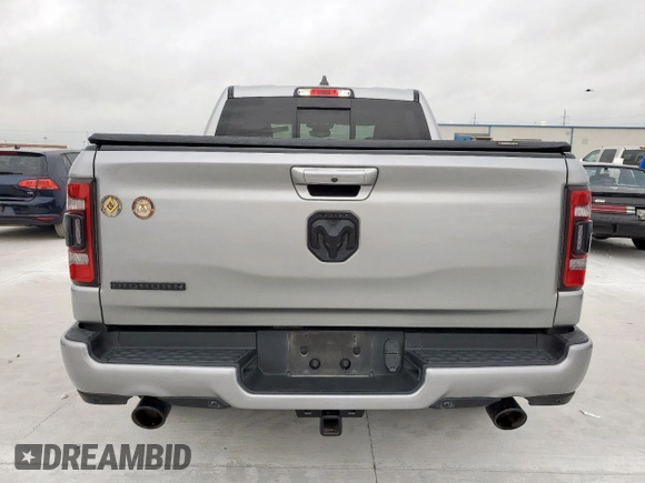 2021 Ram 1500 Lone Star with VIN 1C6RREFTXMN501408, listed as a Copart auction lot 58558545 with 50,076 mi miles and Salvage title. Bid and sale history available at DreamBid. Image 6.