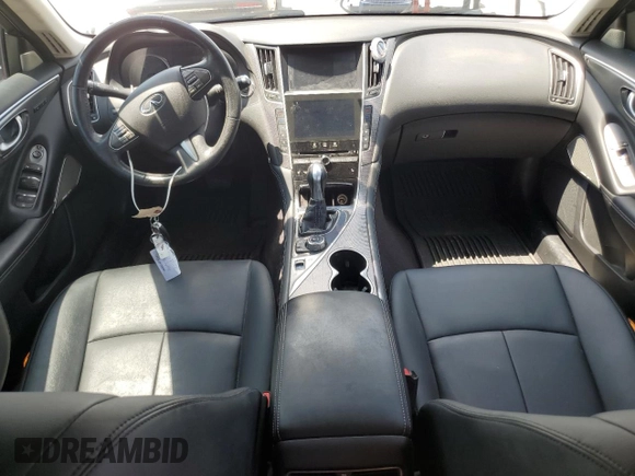 2017 Infiniti Q50 Sport with VIN JN1EV7AP1HM742295, listed as a Copart auction lot 61851655 with 69,227 mi miles and Salvage title. Bid and sale history available at DreamBid. Image 8.