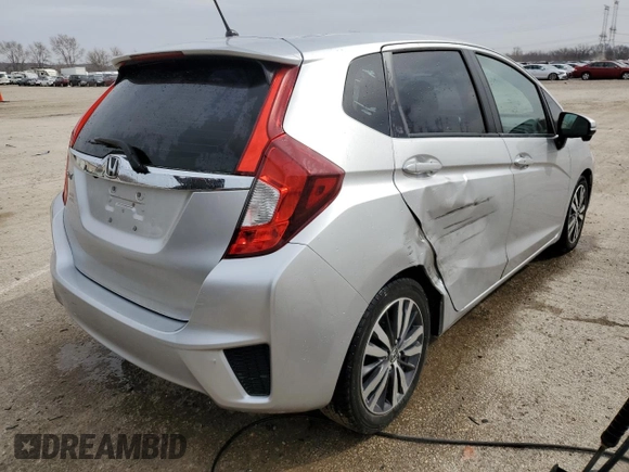 2015 Honda Fit EX-L with VIN 3HGGK5H86FM701195, listed as a Copart auction lot 50150885 with 0 mi miles and Salvage Title. Bid and sale history available at carsss.com. Image 3.