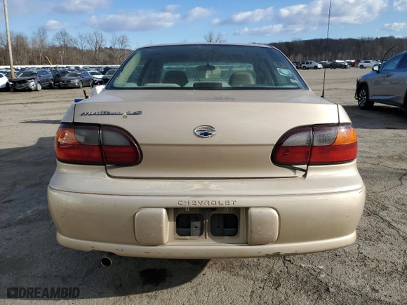 2001 Chevrolet Malibu LS with VIN 1G1NE52J516119440, listed as a Copart auction lot 88232735 with 0 mi miles and Salvage Title. Bid and sale history available at carsss.com. Image 6.