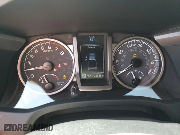 2022 Toyota Tacoma SR5 with VIN 3TMBZ5DN5NM035154, listed as a Copart auction lot 63808825 with 79,928 mi miles and Salvage title. Bid and sale history available at DreamBid. Image 9.