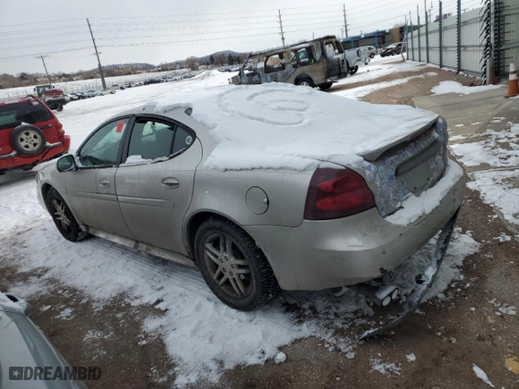 2007 Pontiac Grand Prix GT with VIN 2G2WR554671204832, listed as a Copart auction lot 41813685 with 0 mi miles and Salvage Title. Bid and sale history available at carsss.com. Image 2.