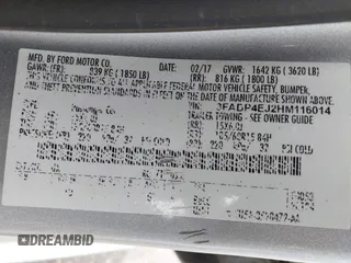2017 Ford Fiesta SE with VIN 3FADP4EJ2HM116014, listed as a IAAI auction lot 41935876 with 150,435 mi miles. Bid and sale history available at carsss.com. Image 9.
