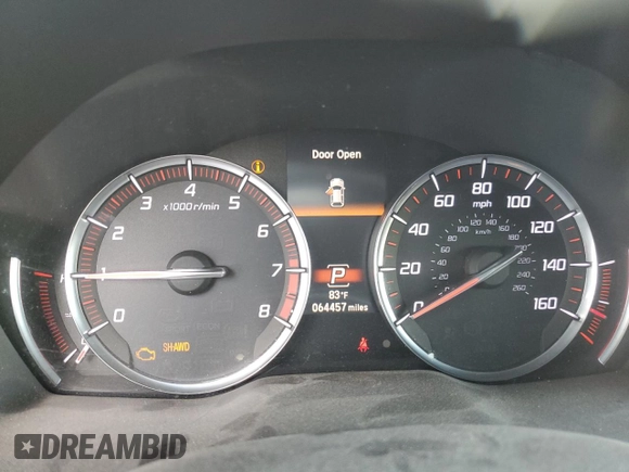 2019 Acura MDX Technology with VIN 5J8YD4H09KL000052, listed as a Copart auction lot 51593225 with 64,457 mi miles and Salvage title. Bid and sale history available at DreamBid. Image 9.