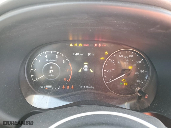 2021 Nissan Kicks SV with VIN 3N1CP5CV7ML471376, listed as a Copart auction lot 49204245 with 81,118 mi miles and Salvage Title. Bid and sale history available at carsss.com. Image 9.