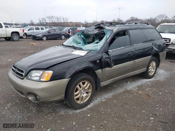 2001 Subaru Legacy Wagon Outback Ltd with VIN 4S3BH686417624860, listed as a IAAI auction lot 41230761 with 0 mi miles. Bid and sale history available at carsss.com. Image 2.