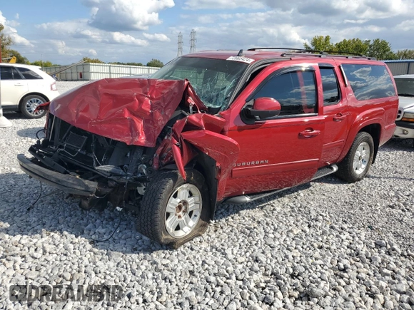 2014 Chevrolet Suburban LT with VIN 1GNSCJE01ER173342, listed as a Copart auction lot 72085424 with 134,321 mi miles and Salvage Title. Bid and sale history available at carsss.com. Image 1.