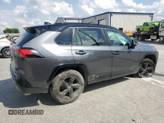 2021 Toyota RAV4 Hybrid XSE with VIN 2T3E6RFV8MW005489, listed as a Copart auction lot 56984825 with 92,632 mi miles and Salvage title. Bid and sale history available at DreamBid. Image 3.