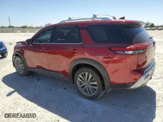 2022 Nissan Pathfinder SL with VIN 5N1DR3CB5NC201478, listed as a Copart auction lot 47955225 with 44,557 mi miles and Non Repairable. Bid and sale history available at carsss.com. Image 2.