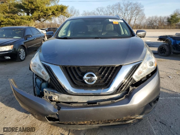 2016 Nissan Murano SL with VIN 5N1AZ2MHXGN166072, listed as a Copart auction lot 43659665 with 116,995 mi miles and Salvage Title. Bid and sale history available at carsss.com. Image 5.