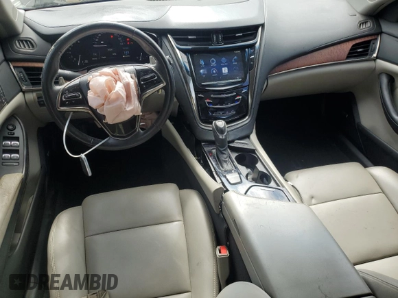 2015 Cadillac CTS RWD with VIN 1G6AP5SX7F0142090, listed as a Copart auction lot 50448055 with 74,245 mi miles and Salvage title. Bid and sale history available at DreamBid. Image 8.