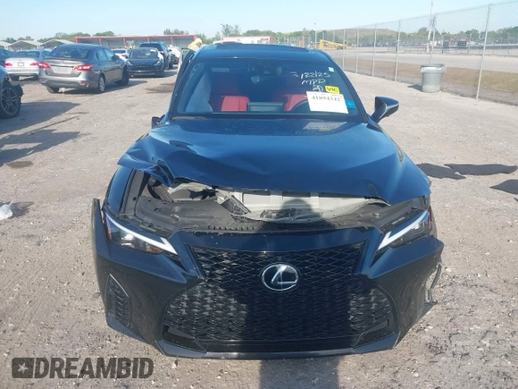 2023 Lexus IS 350 F Sport with VIN JTHGZ1B26P5067657, listed as a IAAI auction lot 41894342 with 30,402 mi miles and . Bid and sale history available at DreamBid. Image 12.