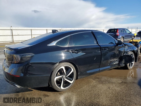 2019 Honda Accord Sport with VIN 1HGCV1F38KA090759, listed as a Copart auction lot 49012565 with 77,978 mi miles and Salvage Title. Bid and sale history available at DreamBid. Image 3.