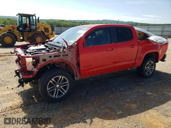 2020 Chevrolet Colorado 4WD Work Truck with VIN 1GCGTBEN0L1145933, listed as a Copart auction lot 60484365 with 70,417 mi miles and Salvage title. Bid and sale history available at DreamBid. Image 1.