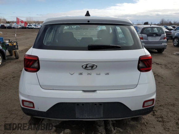 2020 Hyundai Venue SE with VIN KMHRB8A37LU047415, listed as a Copart auction lot 49169925 with 122,266 mi miles and Salvage Title. Bid and sale history available at DreamBid. Image 6.