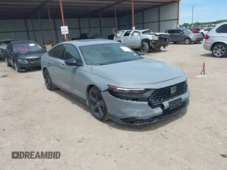 2025 Honda Accord Sport-L with VIN 1HGCY2F78SA003684, listed as a IAAI auction lot 42222862 with 4,952 mi miles and . Bid and sale history available at DreamBid. Image 1.