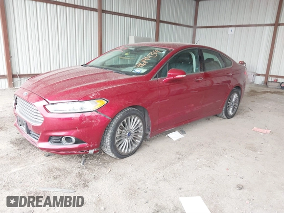 2014 Ford Fusion Titanium with VIN 3FA6P0K97ER204843, listed as a IAAI auction lot 41614434 with 110,165 mi miles. Bid and sale history available at carsss.com. Image 2.