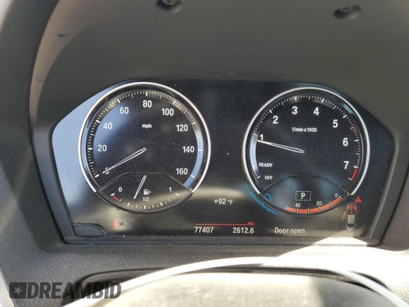 2018 BMW 2 Series 230i with VIN WBA2J1C57JVD09245, listed as a Copart auction lot 58095484 with 77,407 mi miles and Salvage Title. Bid and sale history available at carsss.com. Image 9.