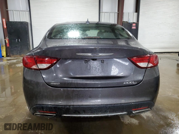 2016 Chrysler 200 C with VIN 1C3CCCEG5GN114637, listed as a Copart auction lot 47175625 with 0 mi miles and Salvage Title. Bid and sale history available at carsss.com. Image 6.