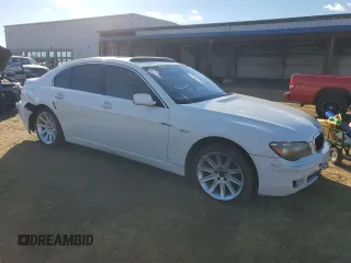 2008 BMW 7 Series 750i with VIN WBAHL835X8DT12389, listed as a Copart auction lot 80908054 with Not Provided miles and Salvage Title. Bid and sale history available at DreamBid. Image 4.