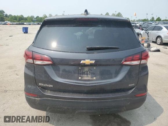 2022 Chevrolet Equinox LS with VIN 3GNAXSEV9NS163074, listed as a Copart auction lot 59189665 with 65,406 mi miles and Salvage title. Bid and sale history available at DreamBid. Image 6.