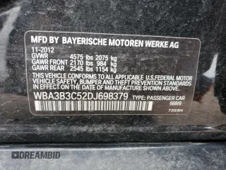 2013 BMW 3 Series 328i xDrive с VIN WBA3B3C52DJ698379, выставлен на аукционе Copart как лот 59666735 с пробегом 115 793 миль миль и Чистый • Clean title. История ставок и продаж доступна на DreamBid. Изображение 12.