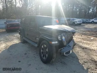 2018 Jeep Wrangler Unlimited Sahara with VIN 1C4HJXEG0JW159291, listed as a Copart auction lot 47412835 with 0 mi miles and Salvage Title. Bid and sale history available at carsss.com. Image 11.