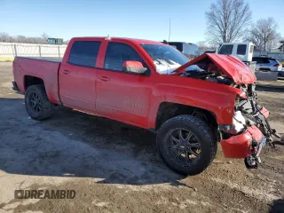 2018 Chevrolet Silverado 1500 LT with VIN 3GCUKREC3JG241051, listed as a Copart auction lot 46256955 with 112,360 mi miles and Salvage Title. Bid and sale history available at carsss.com. Image 4.