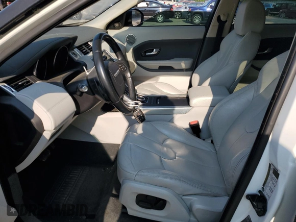 2015 Land Rover Range Rover Evoque Pure Plus with VIN SALVP2BGXFH072687, listed as a Copart auction lot 58975785 with 100,417 mi miles and Salvage title. Bid and sale history available at DreamBid. Image 7.