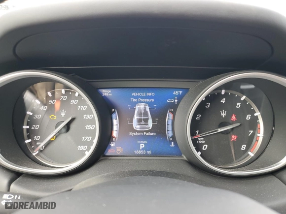 2020 Maserati Levante S with VIN ZN661YUS6LX346128, listed as a Copart auction lot 49463535 with 18,853 mi miles and Salvage Title. Bid and sale history available at carsss.com. Image 9.