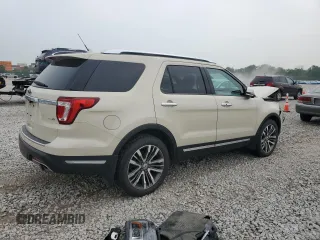 2018 Ford Explorer Platinum with VIN 1FM5K8HT0JGB28837, listed as a Copart auction lot 59709785 with 98,861 mi miles and Non repairable. Bid and sale history available at DreamBid. Image 3.