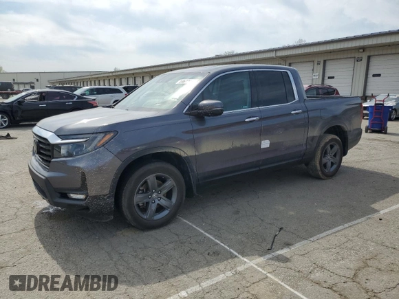 2022 Honda Ridgeline RTL-E z VIN 5FPYK3F71NB017487, wystawiony jako Copart lot #53677605 z przebiegiem 103 804 mil mil oraz Szkoda całkowita • Salvage title. Historia ofert i sprzedaży dostępna na DreamBid. Obrazek 1.
