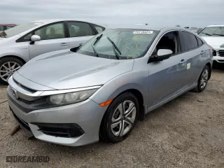 2016 Honda Civic Sedan LX with VIN 19XFC2F55GE078730, listed as a Copart auction lot 80890854 with 117,266 mi miles and Salvage Title. Bid and sale history available at carsss.com. Image 1.