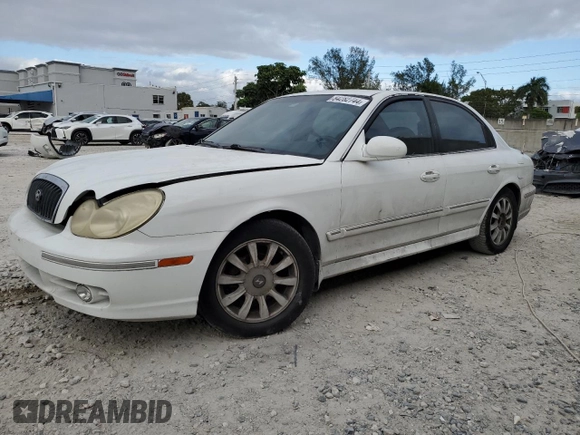 2003 Hyundai Sonata GLS with VIN KMHWF35H03A879762, listed as a Copart auction lot 84282744 with 192,132 mi miles and Salvage Title. Bid and sale history available at carsss.com. Image 1.