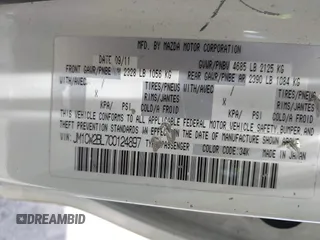 2012 Mazda 5 Sport with VIN JM1CW2BL7C0124897, listed as a IAAI auction lot 42269582 with 230,070 mi miles and . Bid and sale history available at DreamBid. Image 9.