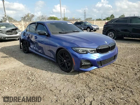 2022 BMW 3 Series 330i with VIN 3MW5R1J03N8C34546, listed as a Copart auction lot 47879495 with 44,025 mi miles and Salvage Title. Bid and sale history available at carsss.com. Image 10.