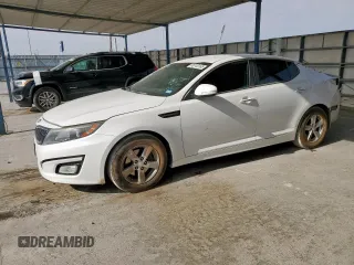 2015 Kia Optima LX with VIN 5XXGM4A76FG406958, listed as a Copart auction lot 58743165 with 138,870 mi miles and Salvage title. Bid and sale history available at DreamBid. Image 1.