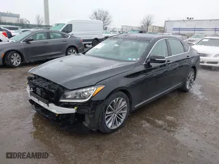 2016 Hyundai Genesis 3.8L with VIN KMHGN4JE8GU107958, listed as a IAAI auction lot 41475058 with NaN miles. Bid and sale history available at carsss.com. Image 18.