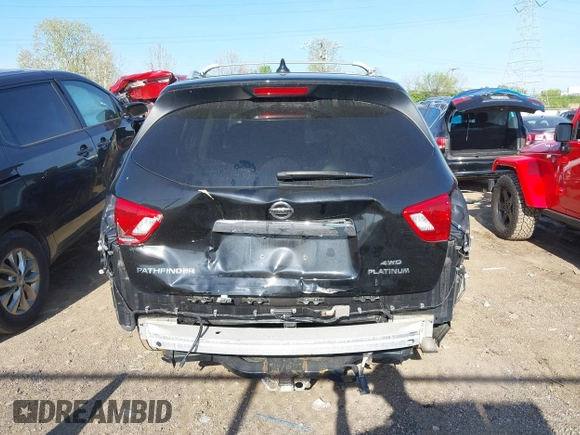 2019 Nissan Pathfinder SV with VIN 5N1DR2MM0KC650136, listed as a IAAI auction lot 42098348 with 98,861 mi miles. Bid and sale history available at carsss.com. Image 17.