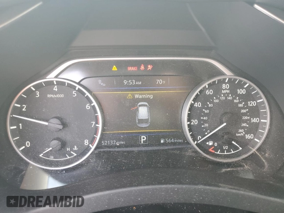 2018 Nissan Murano SV with VIN 5N1AZ2MG0JN196342, listed as a Copart auction lot 54364335 with 52,132 mi miles and Salvage Title. Bid and sale history available at DreamBid. Image 9.