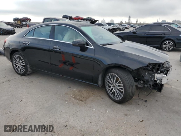 2020 Mercedes-Benz CLA with VIN W1K5J4GB7LN095865, listed as a Copart auction lot 48566433 with 15,124 mi miles. Bid and sale history available at carsss.com. Image 4.