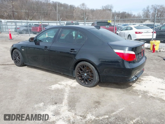 2005 BMW 5 Series 545i with VIN WBANB33565CN63095, listed as a IAAI auction lot 41853927 with 147,546 mi miles and . Bid and sale history available at carsss.com. Image 3.