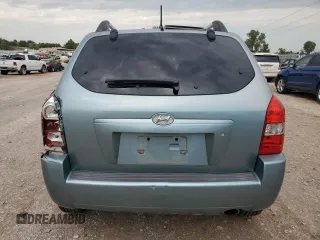 2007 Hyundai Tucson GLS with VIN KM8JM12B27U495748, listed as a Copart auction lot 65995374 with 203,456 mi miles and Salvage Title. Bid and sale history available at carsss.com. Image 6.