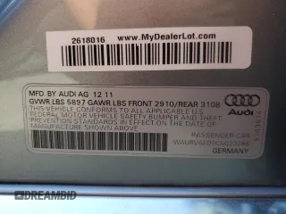 2012 Audi A8 z VIN WAURVAFD7CN023286, wystawiony jako Copart lot #56594745 z przebiegiem 199 443 mil mil oraz Czysty tytuł • Clean title. Historia ofert i sprzedaży dostępna na DreamBid. Obrazek 12.