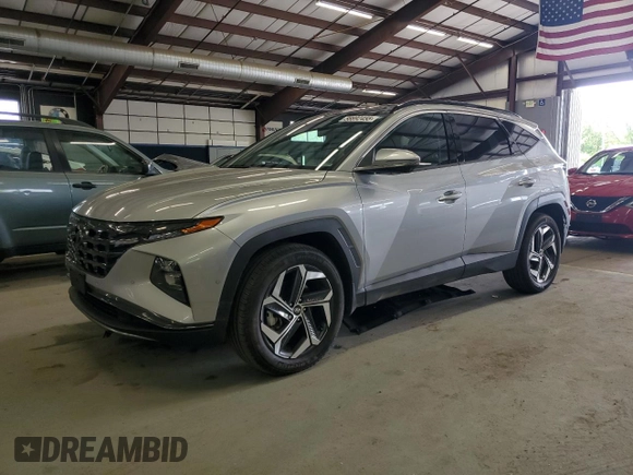 2024 Hyundai Tucson Limited with VIN 5NMJECDE5RH344465, listed as a Copart auction lot 56692455 with 9,490 mi miles and Salvage title. Bid and sale history available at DreamBid. Image 1.